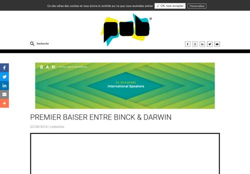 
                            13. Premier baiser entre Binck & darwin - PUB.be