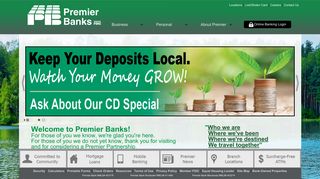 
                            3. Premier Banks, Local Business Community Bank Offers Mobile ...