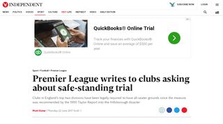 
                            12. Premier League writes to clubs asking about safe-standing trial | The ...