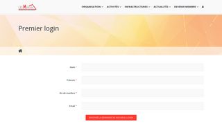 
                            3. Premier login - CAS Section Moléson