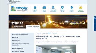 
                            11. Prêmio de R$ 1 milhão da Nota Goiana sai para Valparaíso ...