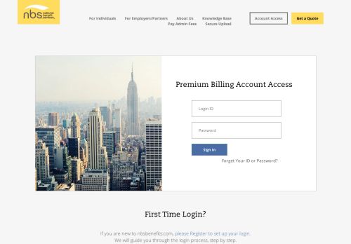 
                            12. Premium Billing Login | National Benefits Services