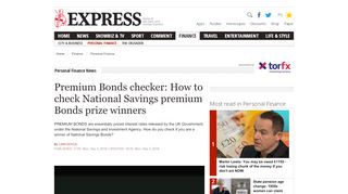 
                            12. Premium Bonds checker: How to check National Savings premium ...
