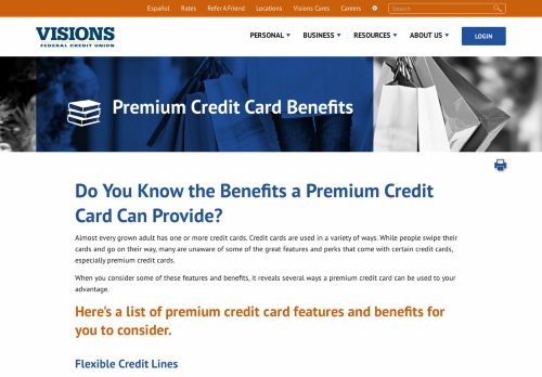 
                            10. Premium Credit Card Benefits - Visions Federal Credit Union