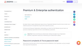 
                            13. Premium / Enterprise password authentication | Product guide · Asana