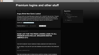 
                            4. Premium logins and other stuff