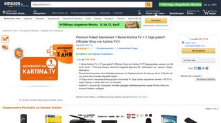 
                            10. Premium Paket! Abonement 1 Monat Kartina.TV + 3 Tage: Amazon.de ...