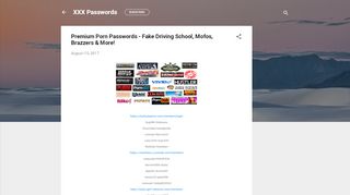 
                            10. Premium Porn Passwords - Fake Driving School, Mofos, Brazzers ...