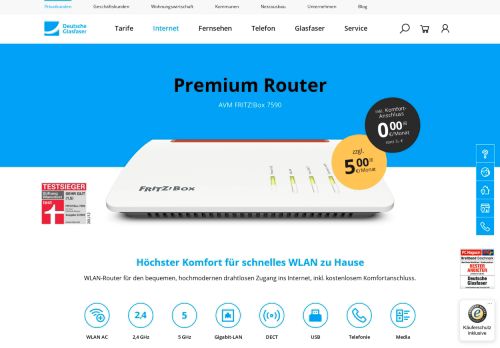 
                            7. Premium Router FRITZ!Box 7590 - Der ... - Deutsche Glasfaser