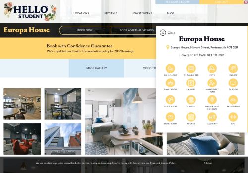 
                            9. Premium Student Accommodation in Portsmouth | Europa House