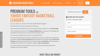 
                            6. Premium Tools for Yahoo Fantasy Basketball Leagues | Hashtag ...