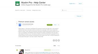 
                            5. Premium version access – Muslim Pro - Help Center