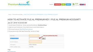 
                            10. PremiumAccountz Blog - HOW TO ACTIVATE FILE.AL PREMIUM KEY ...