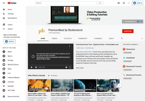 
                            11. PremiumBeat, a Shutterstock company - YouTube