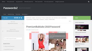
                            4. PremiumBukkake 2018 Password | PasswordsZ