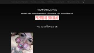 
                            2. PremiumBukkake Login – Premium Bukkake