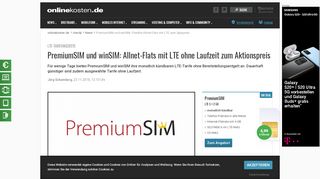 
                            13. PremiumSIM und winSIM: Flexible Allnet-Flats mit LTE zum Sparpreis