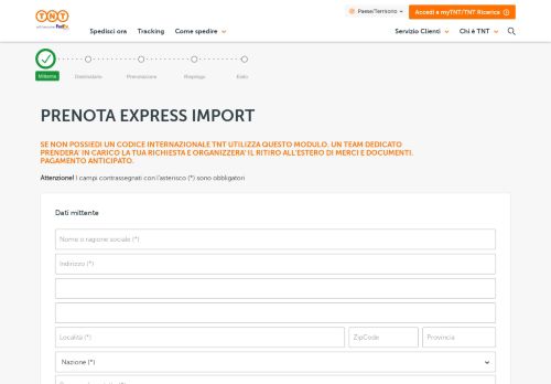 
                            6. Prenota Express Import - Tnt