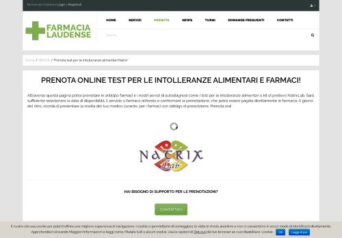 
                            7. Prenota test per le intolleranze alimentari Natrix | Farmacia Laudense