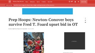 
                            11. Prep Hoops: Newton-Conover boys survive Fred T. Foard ...