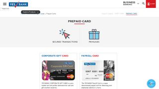 
                            4. Prepaid Cards: Apply for Prepaid Cards Online in India - YES BANK