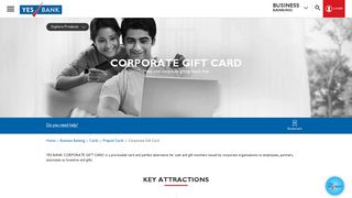 
                            1. Prepaid Corporate Gift Card by YES BANK