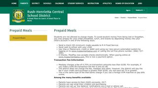 
                            10. Prepaid Meals / Prepaid Meals - Rush-Henrietta Central School District