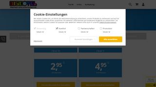 
                            2. Prepaid Tarif für Kinder, junge Leute oder Einsteiger - discoTEL