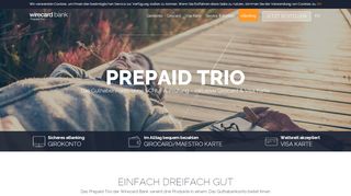 
                            12. Prepaid Trio: Prepaid Kreditkarte, Girokonto und Girocard in einem