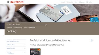 
                            10. PrePaid- und Standard-Kreditkarte - Raiffeisen Schweiz