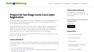 
                            12. Prepare for San Diego Comic Con's Open Registration | Geeks ...