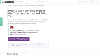 
                            5. Prepare for the Thomas International PPA assessment - JobTestPrep