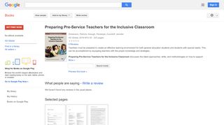 
                            10. Preparing Pre-Service Teachers for the Inclusive Classroom