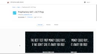 
                            10. PrepFactory SAT + ACT Prep - Google Chrome