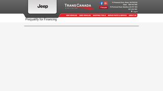 
                            11. Prequalify for Financing | Trans Canada Chrysler Ltd.