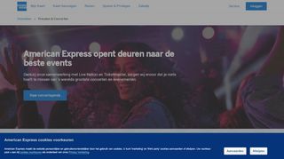 
                            3. Presales & Concerten | AMEX Nederland - American Express