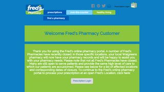 
                            12. Prescription Login - fred's Pharmacy