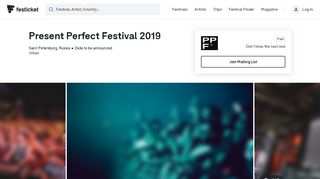 
                            12. Present Perfect Festival 2019 Tickets & Packages – Festicket