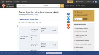 
                            2. Present perfect simple ( I have worked ) - English Grammar Today ...