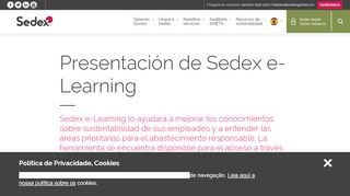 
                            11. Presentación de Sedex e-Learning | Sedex