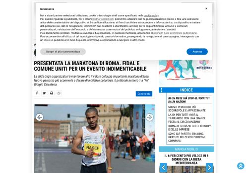 
                            11. Presentata la Maratona di Roma 2019. Fidal e Comune uniti per un ...