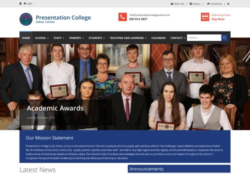 
                            11. Presentation College Carlow > Home