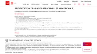 
                            3. Présentation des pages personnelles Numericable - Assistance SFR