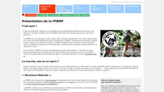 
                            6. PRÉSENTATION | Services | Matériel - FFBMP FEDERATION ...