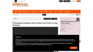 
                            13. Presentazione prodotti a base di Aloe Vera Forever Living Products ...