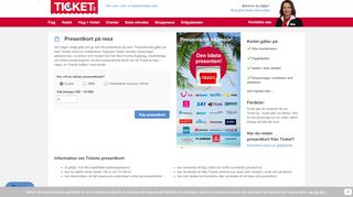 
                            6. Presentkort på resor - Ticket.se