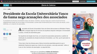 
                            11. Presidente da Escola Universitária Vasco da Gama nega acusações ...