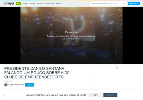 
                            12. presidente danilo santana falando um pouco sobre a d9 clube ... - Vimeo