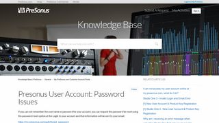 
                            12. Presonus User Account: Password Issues – Knowledge Base ...