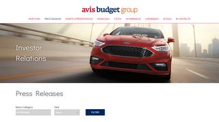 
                            11. Press Releases | Avis Budget Group